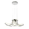 6 Petal Flower LED Strip Chandelier // Chrome and Dimmable FI CH-801