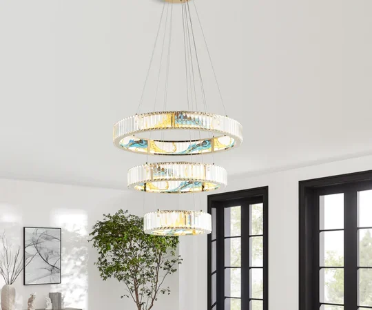 Boeseman's Colorful Chandelier FI CH-1163-3R