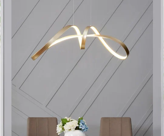 Bucharest LED Chandelier Black FI CH-003GOLD