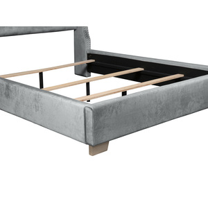 UPHL VELVET EK BED, GRAY