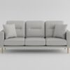 9417GRY Seating-Violetta Collection 2pc Set: Sofa, Love