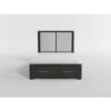 HE-1381-1  Queen Platform Bed with Footboard Storage