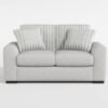 9720DGY Seating-Athena Collection 2pc Set: Sofa, Love