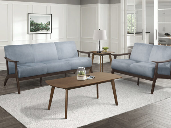 1032BGY Seating-Carlson Collection 2pc Set: Sofa, Love
