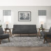 1032DG Seating-Carlson Collection 2pc Set: Sofa, Love