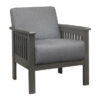 1104GY Seating-Lewiston Collection 2pc Set: Sofa, Love