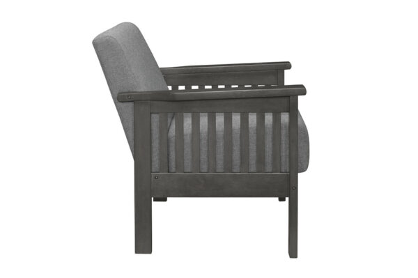 1104GY Seating-Lewiston Collection 2pc Set: Sofa, Love