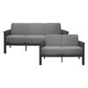 1104GY Seating-Lewiston Collection 2pc Set: Sofa, Love