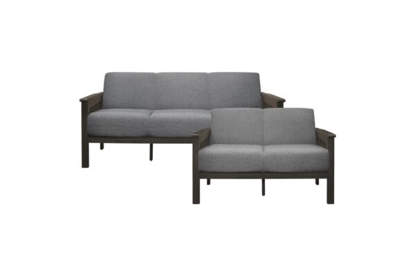 1104GY Seating-Lewiston Collection 2pc Set: Sofa, Love