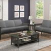 1104GY Seating-Lewiston Collection 2pc Set: Sofa, Love