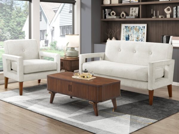1113BE Seating-Belfort Collection Love Seat