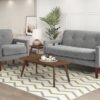 1113GY Seating-Belfort Collection Love Seat