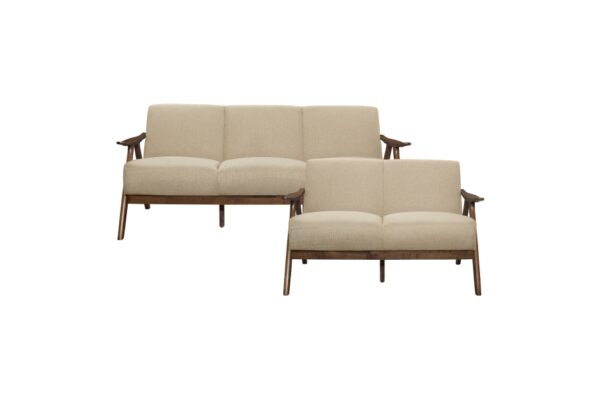 1138BR Seating-Damala Collection 2pc Set: Sofa, Love