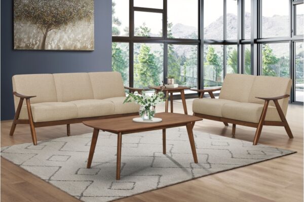 1138BR Seating-Damala Collection 2pc Set: Sofa, Love