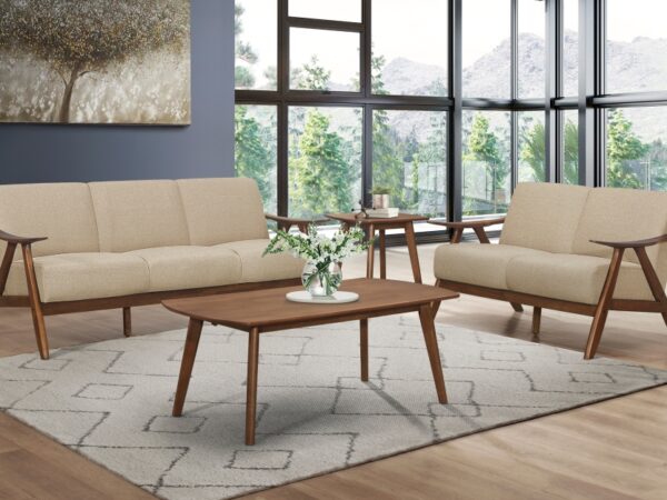 1138BR Seating-Damala Collection 2pc Set: Sofa, Love