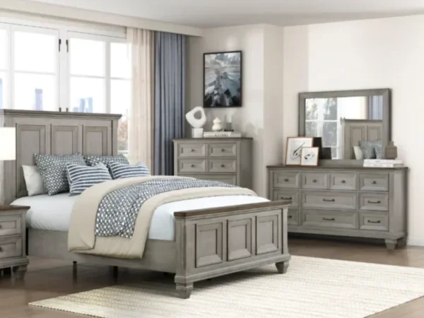 1305 Bedroom Renton Collection 4pc Set (QB+NS+DR+MR)