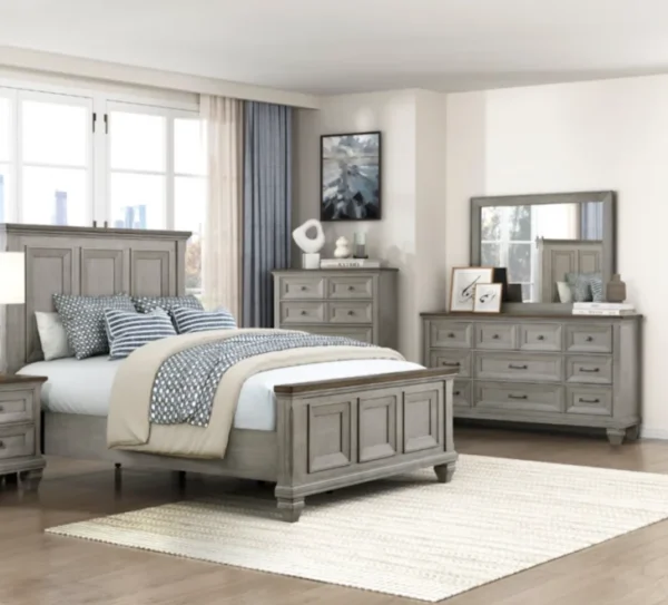 1305 Bedroom Renton Collection 4pc Set (QB+NS+DR+MR)