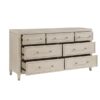 1312 Bedroom Genoa Collection 4pc Set (QB+NS+DR+MR)