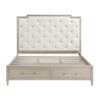 HE-1312-1  Queen Platform Bed with Footboard Storage