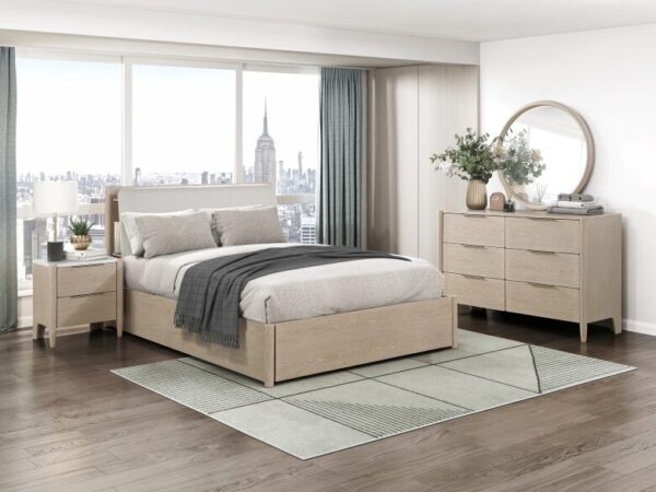 1313N Bedroom Matteo Collection 4pc Set (QB+NS+DR+MR)