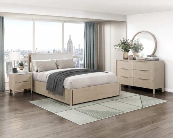 1313N Bedroom Matteo Collection 4pc Set (QB+NS+DR+MR)