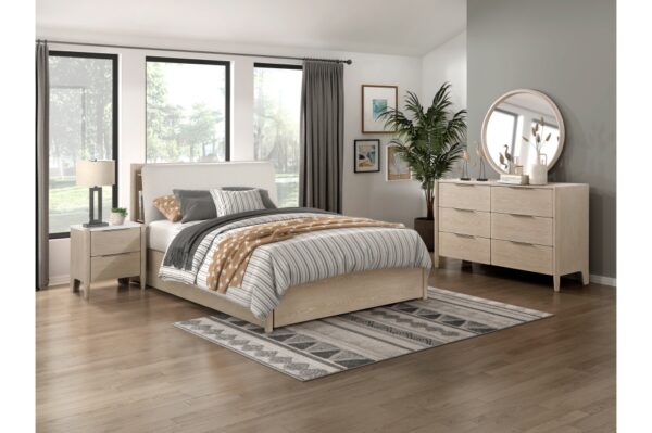 1313N Bedroom Matteo Collection 4pc Set (QB+NS+DR+MR)