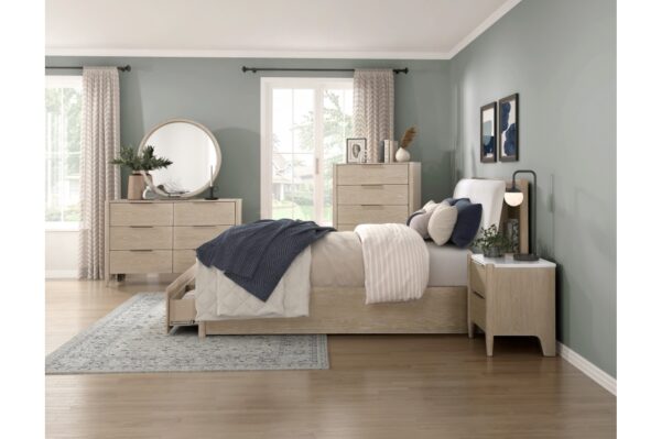 1313N Bedroom Matteo Collection 4pc Set (QB+NS+DR+MR)