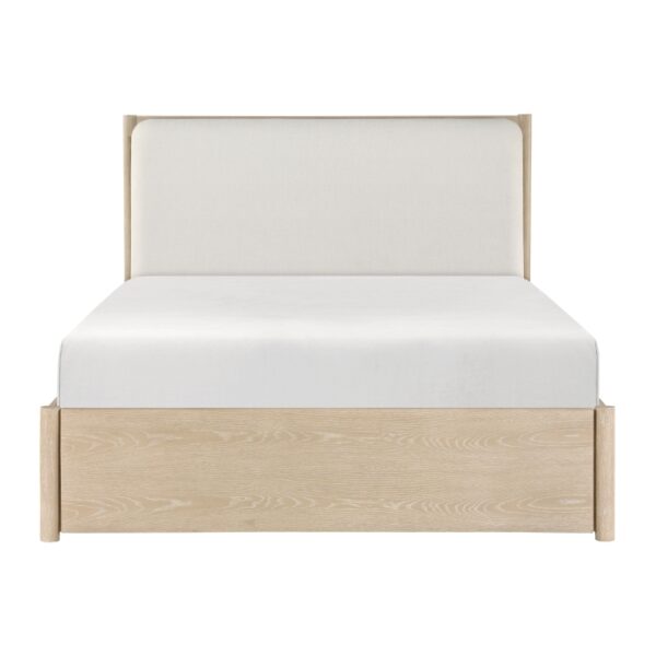 HE-1313N-1  Queen Platform Bed with Footboard Storage