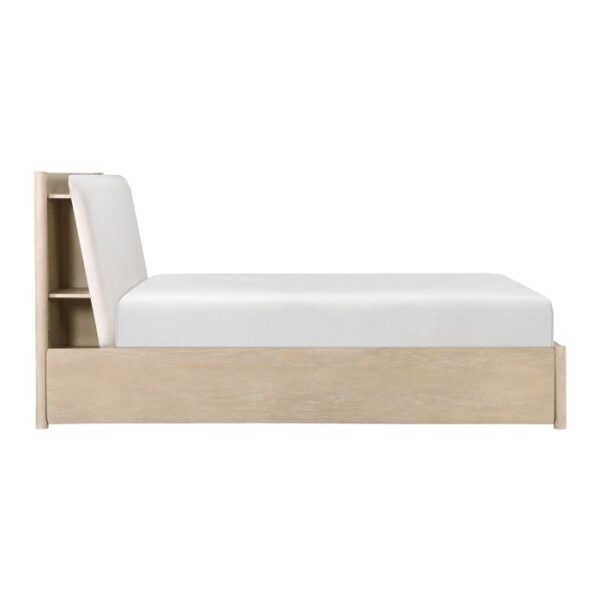 HE-1313N-1  Queen Platform Bed with Footboard Storage