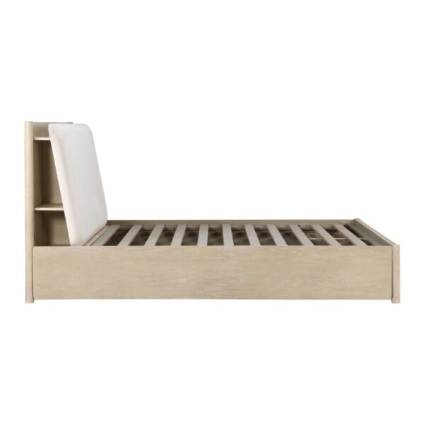 HE-1313N-1  Queen Platform Bed with Footboard Storage