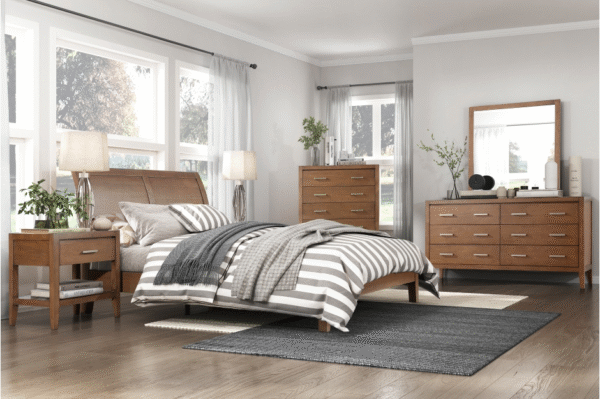 1314 Bedroom Evans Collection 4pc Set (QB+NS+DR+MR)