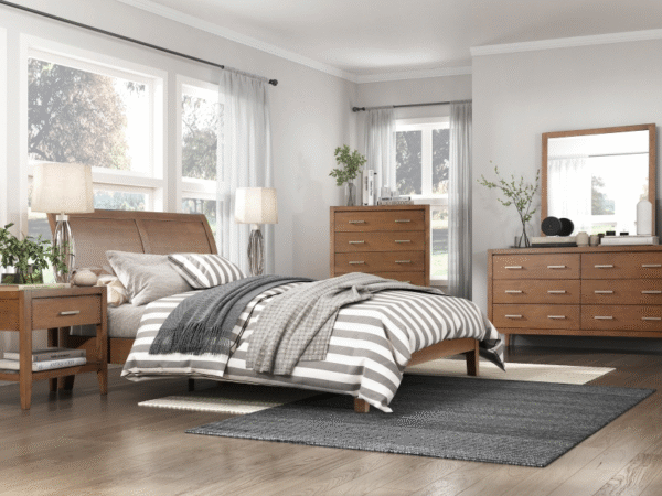 1314 Bedroom Evans Collection 4pc Set (QB+NS+DR+MR)