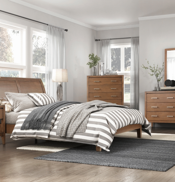 1314 Bedroom Evans Collection 4pc Set (QB+NS+DR+MR)