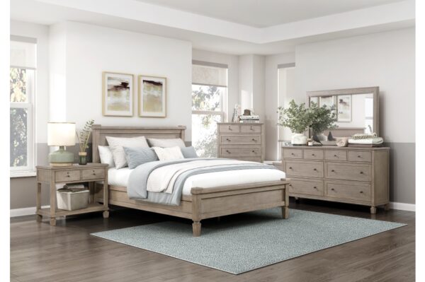 1316 Bedroom Marceline Collection 4pc Set (QB+NS+DR+MR)