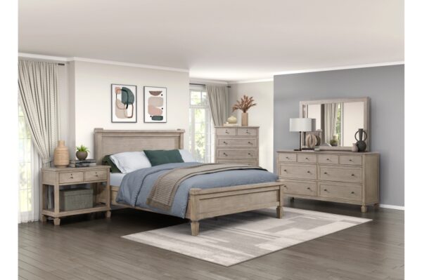 1316 Bedroom Marceline Collection 4pc Set (QB+NS+DR+MR)
