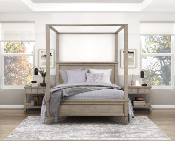 1316 Bedroom Marceline Collection 4pc Set (QB+NS+DR+MR)