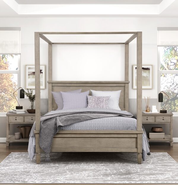 1316 Bedroom Marceline Collection 4pc Set (QB+NS+DR+MR)