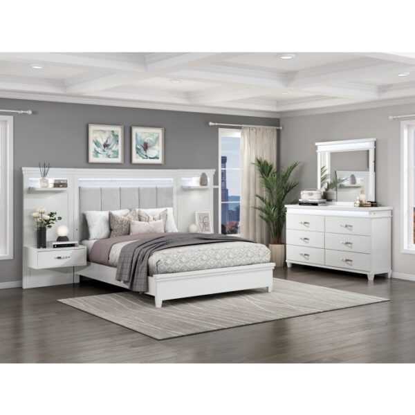HE-1321-1WB  3pc Set Queen Wall Bed (QB+2TNS)
