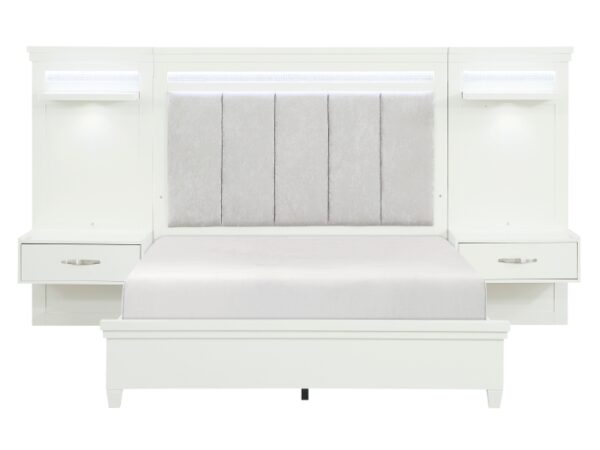 HE-1321-1WB  3pc Set Queen Wall Bed (QB+2TNS)