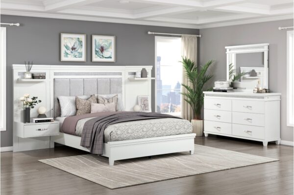 1321  Bedroom Kidman Collection 4pc Set (QB+NS+DR+MR)