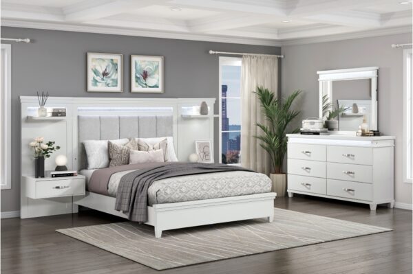 1321  Bedroom Kidman Collection 4pc Set (QB+NS+DR+MR)