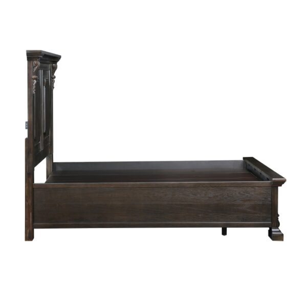 HE-1325-1  Queen Platform Bed with Footboard Storage