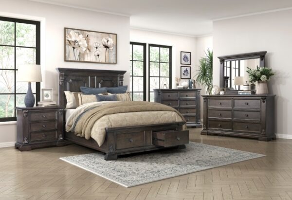 1325 Bedroom Cornwall Collection 4pc Set (QB+NS+DR+MR)
