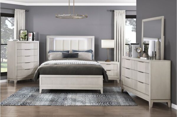 1326 Bedroom Florence Collection 4pc Set (QB+NS+DR+MR)