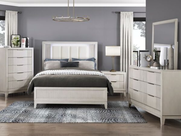 1326 Bedroom Florence Collection 4pc Set (QB+NS+DR+MR)