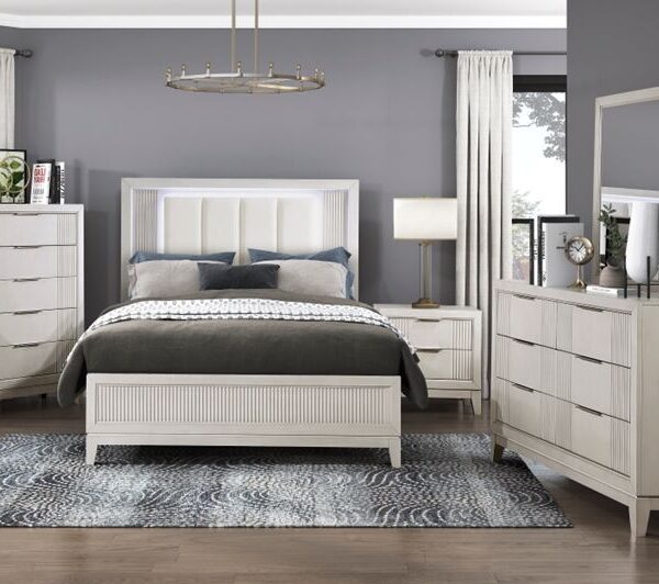 1326 Bedroom Florence Collection 4pc Set (QB+NS+DR+MR)