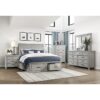 HE-1337-1  Queen Platform Bed with Storage Footboard and Side Rails