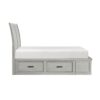 HE-1337-1  Queen Platform Bed with Storage Footboard and Side Rails