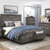 1342 Bedroom Lenior Collection 4pc Set (QB+NS+DR+MR)