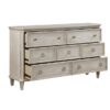 1344 Bedroom Leander Collection 4pc Set (QB+NS+DR+MR)